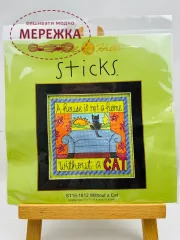 Фото Набір для вишивання у змішаній техніці Mill Hill Без кота ST15-1812