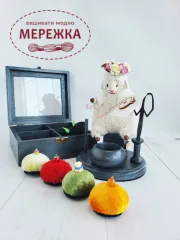 Фото Органайзер для рукоділля DyvoPtah Рукодільний органайзер Барбара вишивальниця з додатковими аксесуарами, чорне дерево