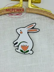 Фото магнітний тримач для голок "Зайчик-вишивайчик"