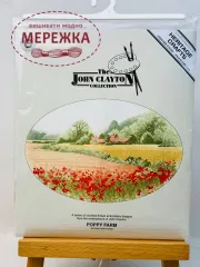 Фото Набір для вишивання хрестиком HeritageCrafts John Clayton. Ферма з маками H254