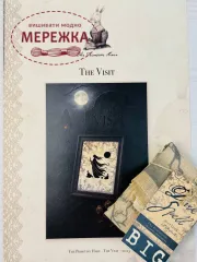 Фото The Primitive Hare Схема The Visit+тканина Dark Spell Linen 30 ct
