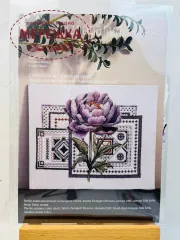 Фото Набір для вишивання хрестиком Riznobarvna Аметистовий піон