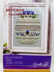 Фото NeedleArt Схема "Ніжні Віоли"+пак