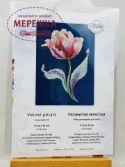 Фото Набір для вишивання хрестиком VIHOLA CrossStitch Оксамитові пелюстки  (Brittney 28ct)
