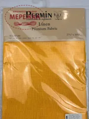 Фото Рівномірне полотно Permin 100% льон, 28ct Yellow CL076L/337