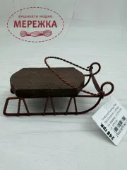 Фото Foxwood Crossings Mini Sled Ornament. Санчата під вишивку, 10,5х4.5х3 см 6554-60
