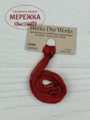 Фото Муліне ручного фарбування Weeks Dye Works Cardinal 2240a
