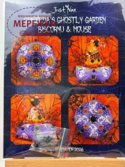 Фото JustNan Схема Griselda's Ghostly Garden Biscornu & Mouse JN345