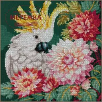 Фото Набір для вишивання хрестиком Lanarte Какаду і жоржини PN-0207167