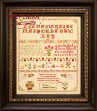 Фото Hands Across the Sea Samplers Схема Pollie Gay 1894