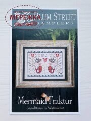 Фото Plum Street Samplers Схема Mermaid Fraktur PL82