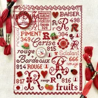Фото Набір для вишивання хрестиком Atelier Bonheur du jour R Comme Rouge K-21