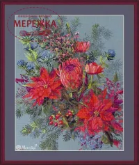 Фото Набір для вишивання хрестиком Merejka Різдвяна композиція К-272