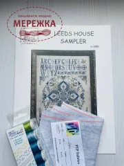 Фото Rosewood Manor Leeds House Sampler + нитки + тканина