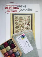 Фото Rosewood Manor Spring Quakers S-1202 + нитки + тканина