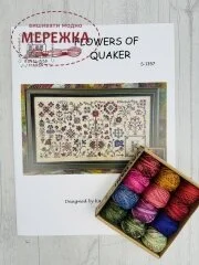 Rosewood Manor Схема Flowers of Quaker+нитки Valdani S-1357