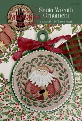 Фото Teresa Kogut Схема Santa Wreath ornament XS374