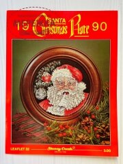 Схема Stoney Creek 1990 Santa Christmas Plate фото