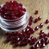 Фото SJ Designs Swarovski Bicone crystal 4 mm Dark Ruby