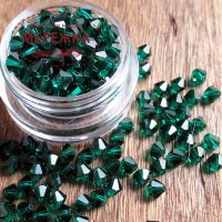 Фото SJ Designs Swarovski Bicone crystal 4 mm Emerald