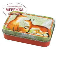 Фото Органайзер для рукоділля Emma Ball металевий Foxes Mini Rectangular Tin T324