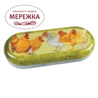 Фото Emma Ball Футляр для окулярів металевий Chickens Glasses Case T349