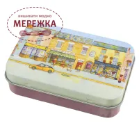 Фото Скринька для рукоділля Emma Ball металевий Market Street Mini Hinged Tin T370