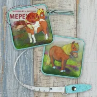 Фото Emma Ball Сантиметрова стрічка, 60 см Shetland Ponies Tape Measure TAPE20