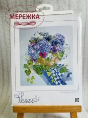 Набір для вишивання хрестиком Thea Gouverneur Гортензія та анемони фото