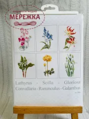 Набір для вишивання хрестиком Thea Gouverneur Шість флористичних досліджень фото