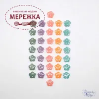 Фото Dress It Up набір пришивних декоративних гудзиків Tiny Bouquet 8997