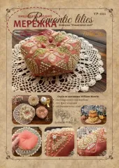 Фото Вікторія Попович Схема Romantic lilies Biscornu (Біскорню Романтичні лілії) VP-021