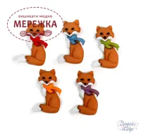Фото Dress It Up набір пришивних декоративних гудзиків Winter Fox Singles 12366