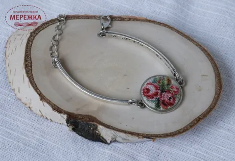 Набір для вишивання (мікровишивка) Life is beautiful Браслет "Вінтаж. Троянди"  фото