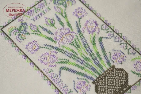 Фото набір для вишивання хрестиком Дерево життя Півники