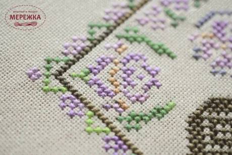 Фото набір для вишивання хрестиком Дерево життя Півники