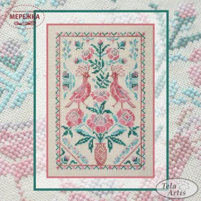 Фото Набір для вишивання хрестиком Дерево життя Півонія