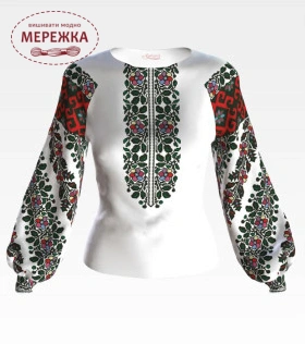 Фото Блуза жіноча біле домоткане Барвиста Вишиванка БЖд152