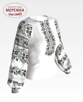 Фото Блуза жіноча біле домоткане Барвиста Вишиванка БЖд156