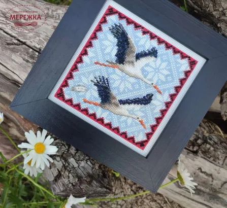 Фото Набір для вишивання хрестиком Дизайнер Марія Юркевич Лелеки