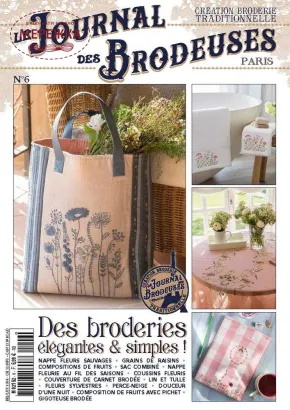 Фото Creation Point de Croix Журнал Le Journal des Brodeuses N°6 FM