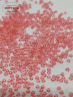 Фото бісер 01191 рожевий