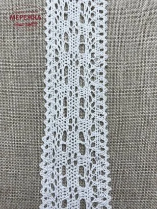 Фото Мереживо молочне, 100% бавовна, 4 см. (012) 13/1