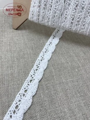 Фото Мереживо біле, 100% бавовна (015) 87388