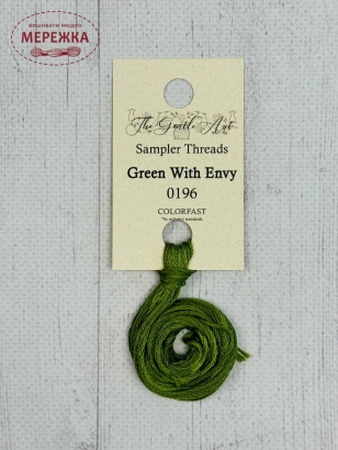 Фото Муліне ручного фарбування The Gentle Art Sampler Threads Green With Enry 0196