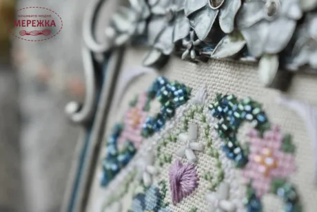 Фото Вікторія Попович Схема Forget me not Miniature (Незабудки Мініатюра)+пак бісеру та ниток (original) VP-052