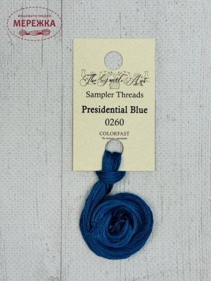 Фото Муліне ручного фарбування The Gentle Art Sampler Threads Presidential Blue 0260