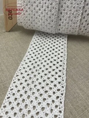 Фото Мереживо біле, 100 % бавовна (038) 987429