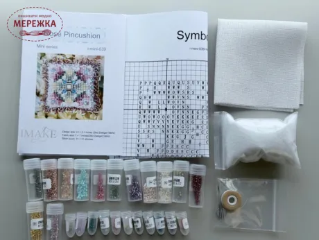 Фото Набір для вишивання бісером Imake Rose Pincushion-MINI i-mini-039