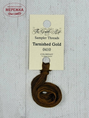 Фото Муліне ручного фарбування The Gentle Art Sampler Threads Tarnished Gold 0410